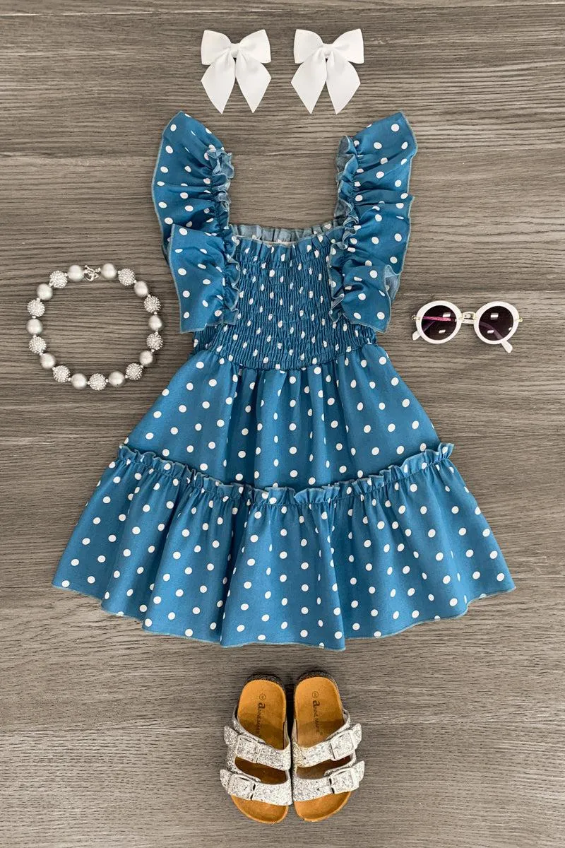 White Polka Dot Dress