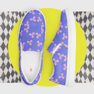 Women’s Floral Slip-On Canvas Shoes