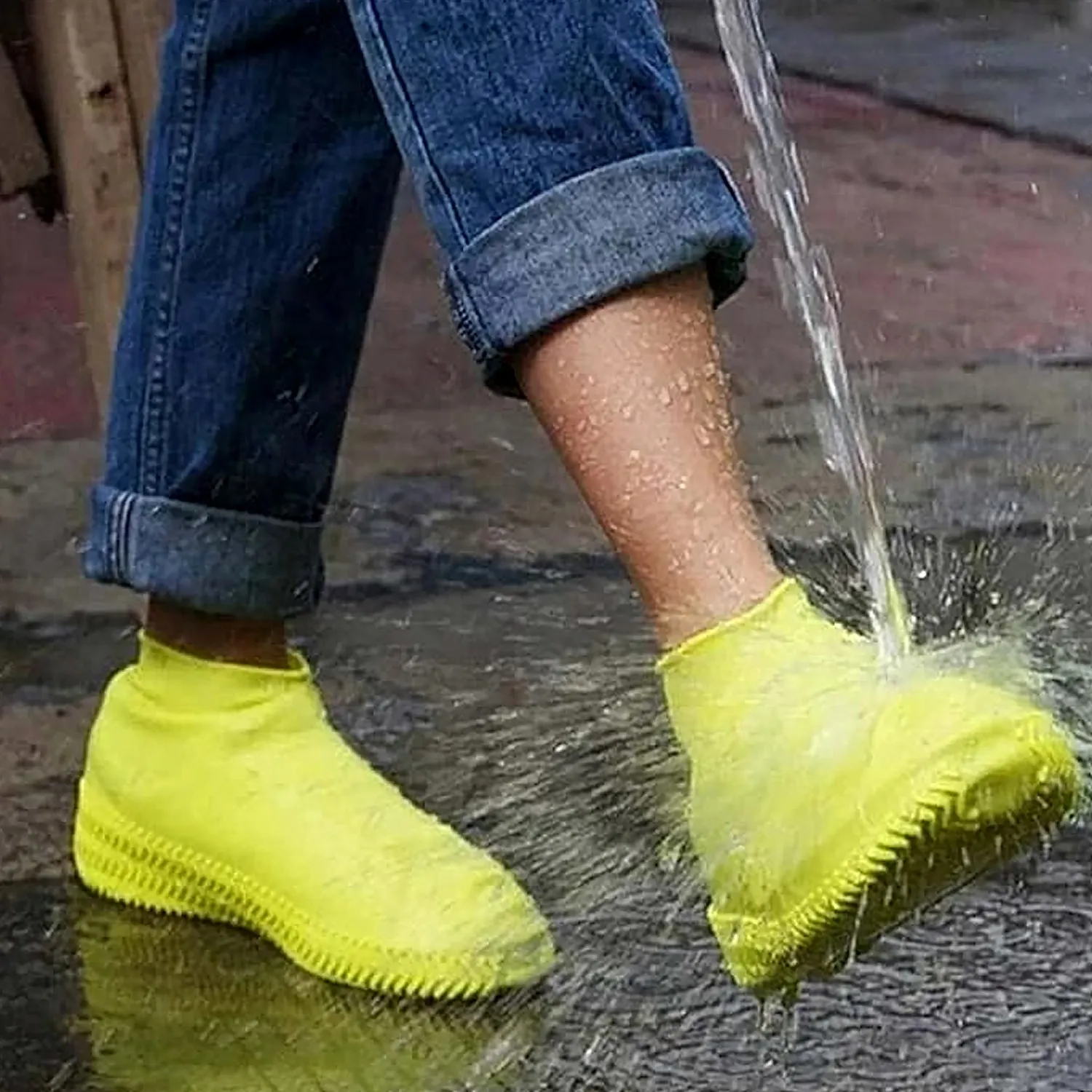 XL Non-Slip Silicone Reusable Waterproof Boot Covers (1 Pair)
